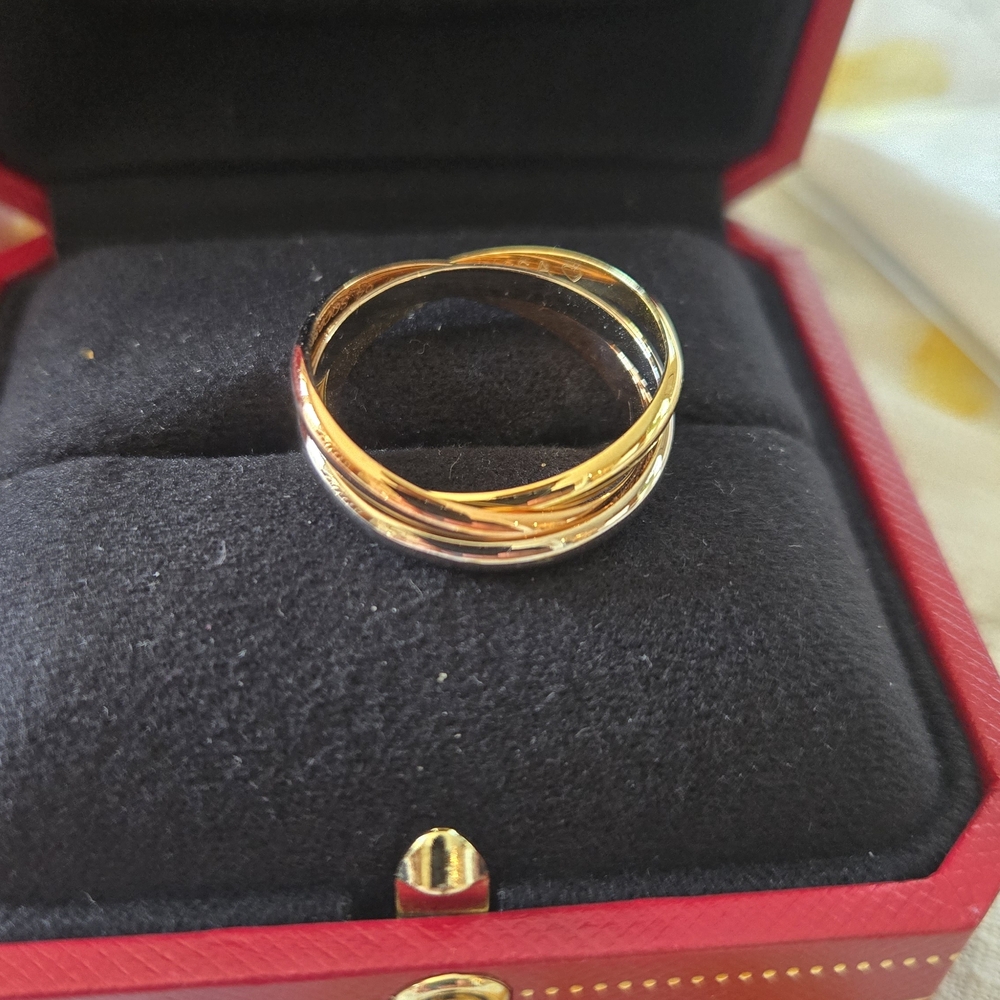 Cartier Trinity Ring Small Model - Size 65, Engra… - image 2